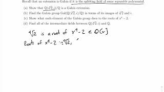 Galois Extensions An Example of a Galois Extension [upl. by Martinelli]