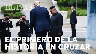 Trump se convierte en el primer presidente de Estados Unidos en pisar Corea del Norte [upl. by Dressel]