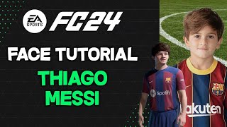 FACE DE THIAGO MESSI PARA FC24  FACE TUTORIAL PARA PS4PS5 Y PC [upl. by Zetram]