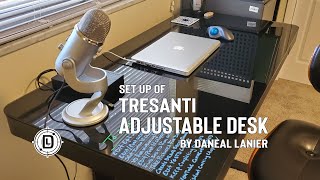 Tresanti adjustable desk set up trouble shooting and features [upl. by Adamsen]