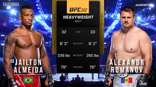 JAILTON ALMEIDA VS ALEXANDR ROMANOV FULL FIGHT UFC 302 [upl. by Loni570]