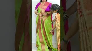 Banarasi silk Saree Perfect Look Draping Tutorial  How To Drape silk Saree  Saree Draping Tips [upl. by Chamberlain]