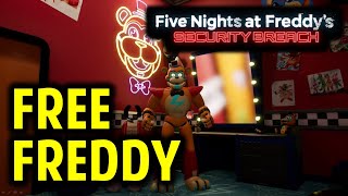 How to Free Freddy Release Freddy from his Room  Five Nights at Freddys Security Breach FNAF [upl. by Ahseim530]