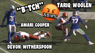 Amari Cooper Vs Devon Witherspoon amp Tariq Woolen 🔥 WR Vs CB Browns Vs Seahawks 2023 highlights [upl. by Lemaj508]