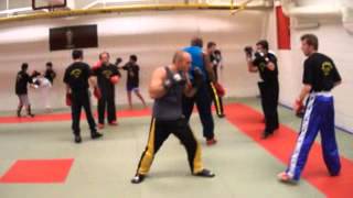 CNK LIGHT CONTACT KARATE TRAINING  CNK CLAUDE GOETZ  WOLLWERT vs CIANO [upl. by Adama]