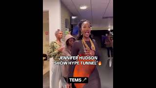 Jennifer Hudson did her big one with the hype tunnel 🤩 via JenniferHudsonShow hypeup music [upl. by Oecile]