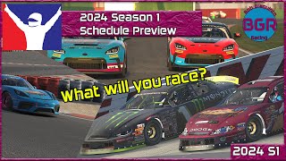 iRacing 2024 Season 1 Schedule Preview [upl. by Lyndsey398]