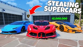 Stealing SUPERCARS in GTA 5 RP [upl. by Farrar]