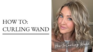 How to curl with a curling wand 🫶🏻 [upl. by Jobyna]