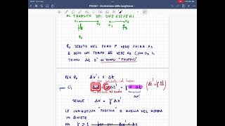 F5030  Contrazione delle lunghezze  lezioni di fisica [upl. by Johna996]