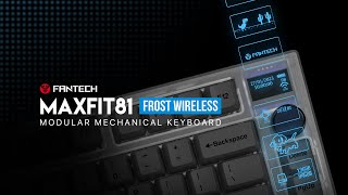 This Mechanical Keyboard Will SURPRISE You  Fantech MAXFIT81 Frost Wireless OLED Mech Keeb [upl. by Trillby701]