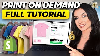 How to Start Print on Demand STEP BY STEP FREE COURSE [upl. by Trygve]