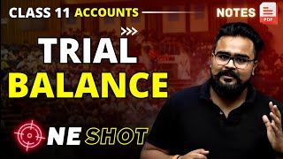 TRIAL BALANCE class 11 ONE SHOT  ACCOUNTS by GAURAV JAIN [upl. by Hammer]