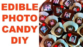 How To Edible Photo Chocolates  DIY Chocolate [upl. by Annor]