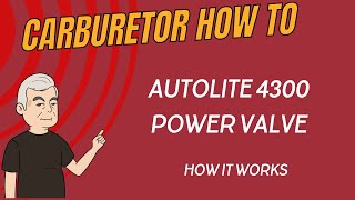 Exploring the Power Jet Circuit in Autolite 4300 4 Barrel Carburetor [upl. by Rachaba]