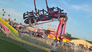 Me on the Cliffhanger ride on the last day of Laporte county fair pt 2 final part [upl. by Zrike]