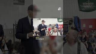 Biden Swaps Hats With Trump Supporter at Pennsylvania Event [upl. by Mandler]