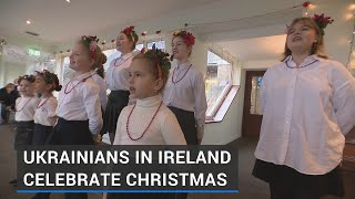 Ukrainians in Ireland celebrate Orthodox Christmas [upl. by Anirrehs]