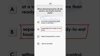 ServSafe Manager Practice Test 2024 Part 1 Questions 18 shorts [upl. by Anaujnas101]