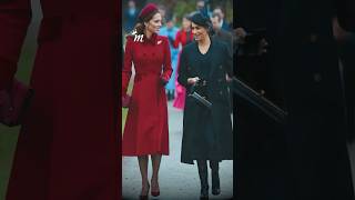 Then expectant Duchess of Sussex curtsying to the Queen Harry amp other Royals Christmas Day 2018 [upl. by Dre]