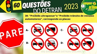 Questões de legislação de trânsito 2024 prova do detran 2024 mgsimuladosdetran2024 detranmg2024 [upl. by Lasonde]