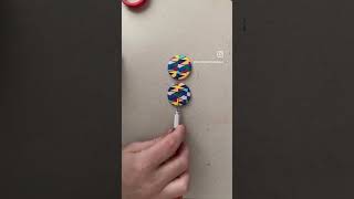 How to create fun Huggie Earrings from Polymer Clay Includes embedding posts [upl. by Bluefarb]