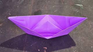 How To Make a Paper Boat That Floats  Origami Boat  Boat Making Easy [upl. by Ewart19]