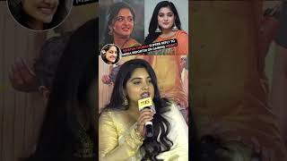 Nivetha Thomas Superb Reply To Media Reporter On Gaining Weight [upl. by Ahseket]