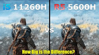 i5 11th Gen 11260H vs Ryzen 5 5600H RTX 3050 Gaming Test  Dell G15  How Big is the Difference [upl. by Yadnil]