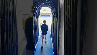 Walking down the tunnel at Edgeley Park Stockport County Champions [upl. by Nimesay]