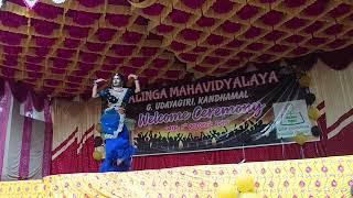 kalinga mahavidyalaya g udayagiri  welcome ceremony 2024 solo dance [upl. by Nodyarb]