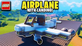 I Built The Best NEW Landing Aircraft In LEGO Fortnite [upl. by Skcirdnek679]