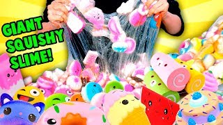 Adding Too Much Ingredients To Slime But Using Squishies [upl. by Juakn]