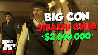 UPDATED 2 PLAYER HARD STEALTH GUIDE Big Con Gruppe Sechs  GTA Online Casino Heist Walkthrough [upl. by Aerdnek]