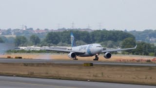 Amazing Egyptair A330 landing in Frankfurt [upl. by Ssyla620]