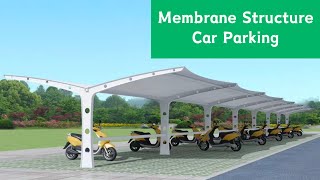 Metal Membrane Structure Carport Parking Shed Canopy [upl. by Beyer]