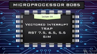 Microprocessor 8085  Vectorred Interrupt  TRAP  RST 75 65 55  SIM [upl. by Daniell]