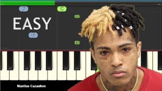 XXXTentacion Sad Easy Piano Tutorial [upl. by Ambrosius2]