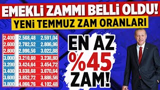 Emeklilere yapılacak 2024 Temmuz maaş zammı miktarı duyuruldu [upl. by Odin]