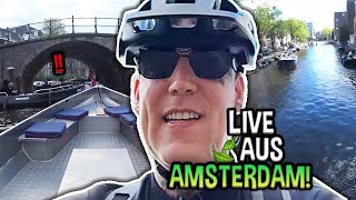 Fast UNFALL am Wasser 😱 XXL Tour durch AMSTERDAM 🇳🇱  MontanaBlack IRL [upl. by Frechette185]