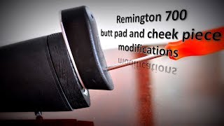 Remington 700 recoil pad and cheek piece modifications for better accuracy  01 [upl. by Enitsyrk]