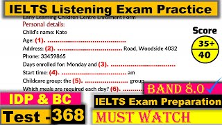 IELTS Listening Practice Test 2023 with Answers Real Exam  368 [upl. by Divadnoj106]