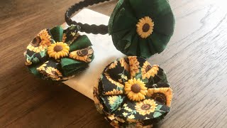 Hair Accessory Tutorial Featuring Dress It Up Buttons 🌻🌻🌻 [upl. by Eiffe183]