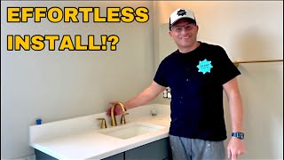 How I Install a Kohler Avail 8quot Spread Faucet and Drain Assembly [upl. by Rodie998]