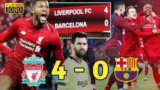 Liverpool vs Barcelona 4  0 Highlight amp Goals I 2019 [upl. by Akeylah]