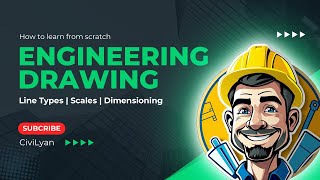 Engineering Drawing Line Types Scales Dimensioning [upl. by Hardej453]