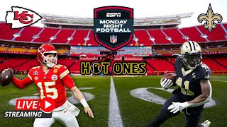 NEW ORLEANS SAINTS VS KANSAS CITY CHIEFS NFL LIVE STREAM WATCH PARTY HOT SAUCE CHALLENGE [upl. by Giselbert]