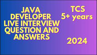 Java developer interview questions and answers LIVE CALL RECORDING [upl. by Estes]