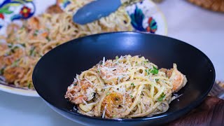 You Need To Try This Creamy Shrimp Pasta Recipe [upl. by Erret]