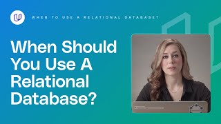 When To Use A Relational Database Data Engineering with AWS [upl. by Anitsuj428]